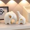 1 пара статуэток слонов из смолы минималистичные фигурки слонов домашний офис настольный декор