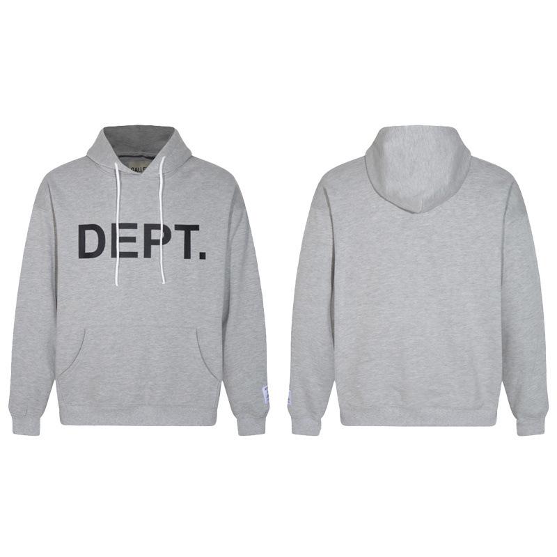 American Style Gallery Dept Logo Print Cotton Hoodie
