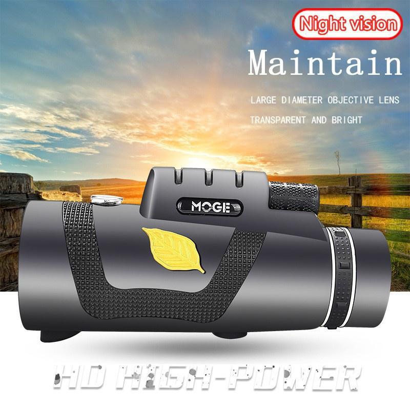 Профессиональный монокулярный телескоп, мощный бинокль дальнего действия Hd Bak4, водонепроницаемый портативный Lll ночного видения для кемпинга