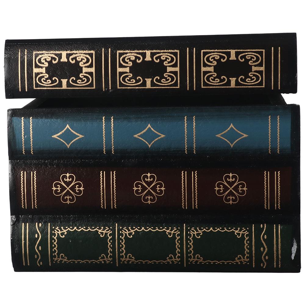 Многоцветный ящик для хранения украшений в форме книги «Спрячь запасной ключ» для дома