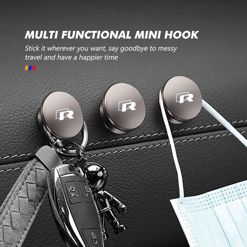 CUP1 1PCS Multifunctional Car Mini Sticky Hooks Hanging Accessories For Volkswagen VW mk6 CC B5 B6 B7 Golf 4 5 6 7 Scirocco Sagitar