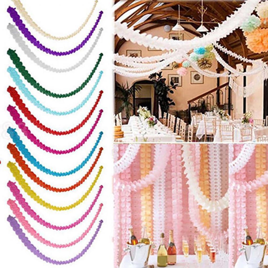 3 метра бумажная гирлянда баннер для дня рождения свадьбы вечеринки подвесное украшение ARI