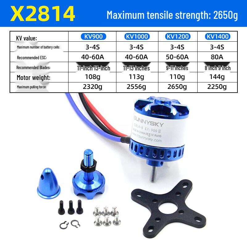 Langyu X2814 Brushless Motor for RC Aircraft