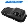 X Autohaux 1Pc No.1210115070 Engine Oil Pan for Toyota Corolla for FWD 1.6L L4 Steel Black