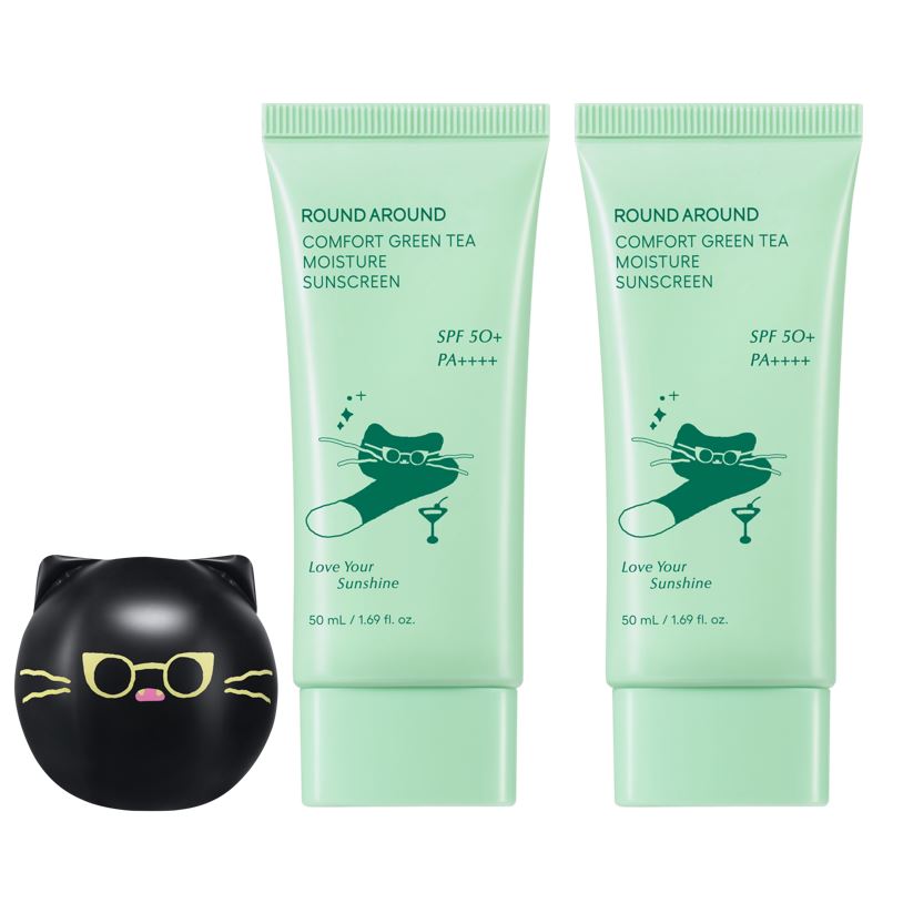 Round Around Comfort Green Tea Moisture Sun Cream 1+1 Special