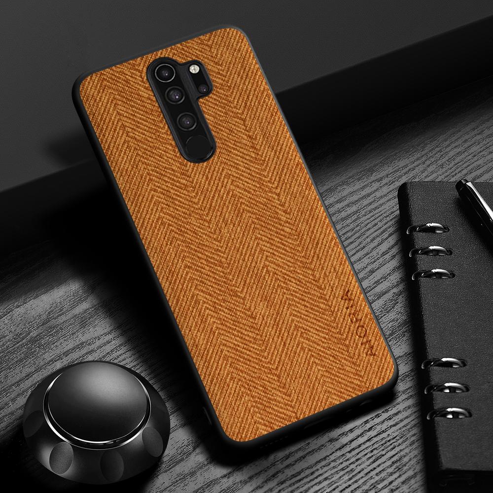 Чехол для Xiaomi Redmi Note 8 Pro Дизайн Простой, Легкий, Прочный Кожаный чехол с текстурой дерева для Redmi Note 8T