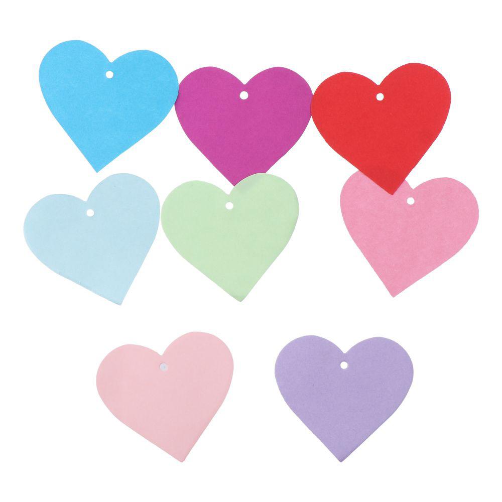 400pcs 7CMX7CM Heart Paper Cutouts 80g Paper Gift Tags for Valentine’s Day Craft