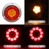 1/2/4x Round LED Tail Light 12V/24V Truck Brake Stop Light Turn Reverse Signal Trailer Led Rear Tail Light Car Turn Signal Light