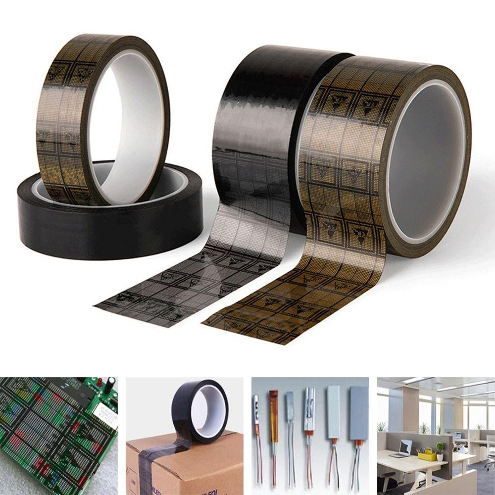 Black Film Waterproof Electrical Grid Anti-Static Tapes Anti Static High Viscosity Tape ESD Tape