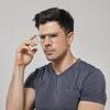 Унисекс титановые оправы для очков от близорукости - Стиль знаменитостей, Безвинтовая конструкция (Модель 6554)