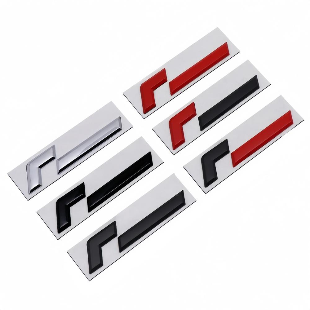 3D Metal VWR Emblem Badge Racing Line Rear Trunk Decal Tailgate Car Stickers For Golf GTI Sagitar Magotan Arteon Touarwg
