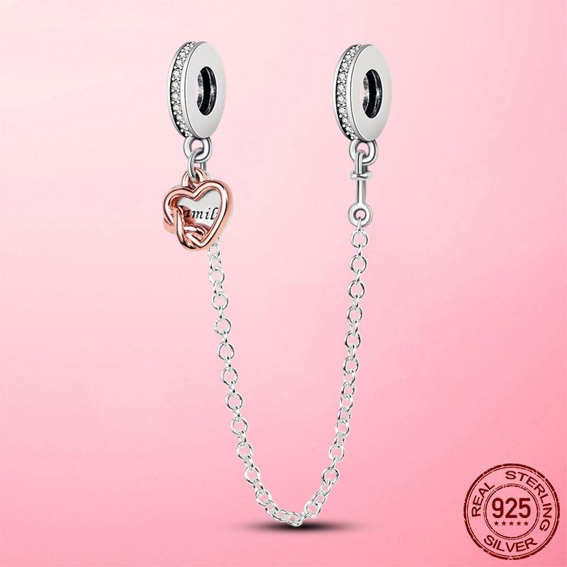 Застежка-зажим, цепочка-зажим из серебра 925 пробы, подвески-звездочки, бусины-стопоры, оригинальный браслет dora, оригинальные украшения своими руками