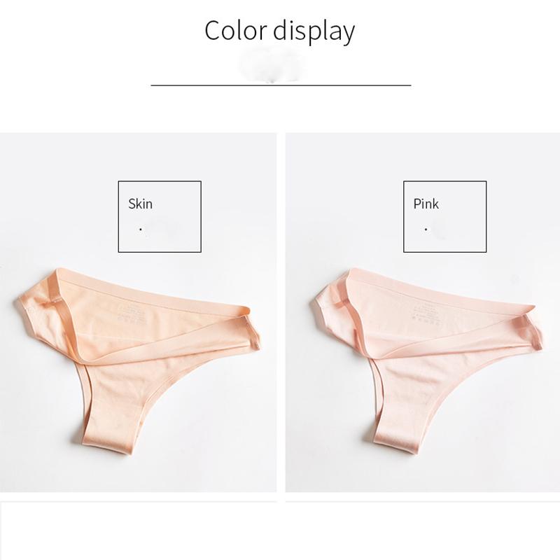 2 шт. женские стринги из ледяного шелка бесшовные трусы женское нижнее белье Pure Desire сексуальные футболки для девочек женские трусы сексуальные трусики