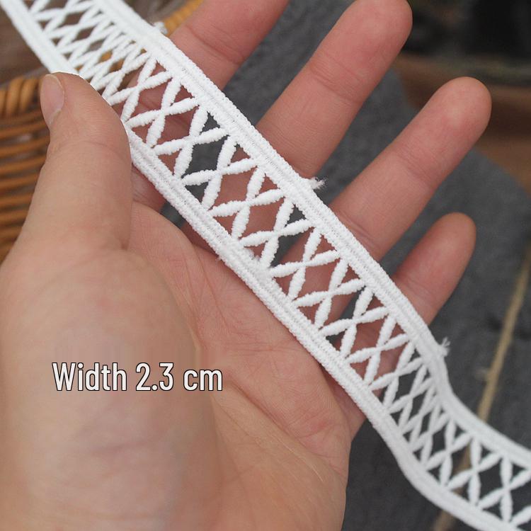 Полая отделка кружевом из молочного шелка для украшения плечевого и поясного ремня своими руками