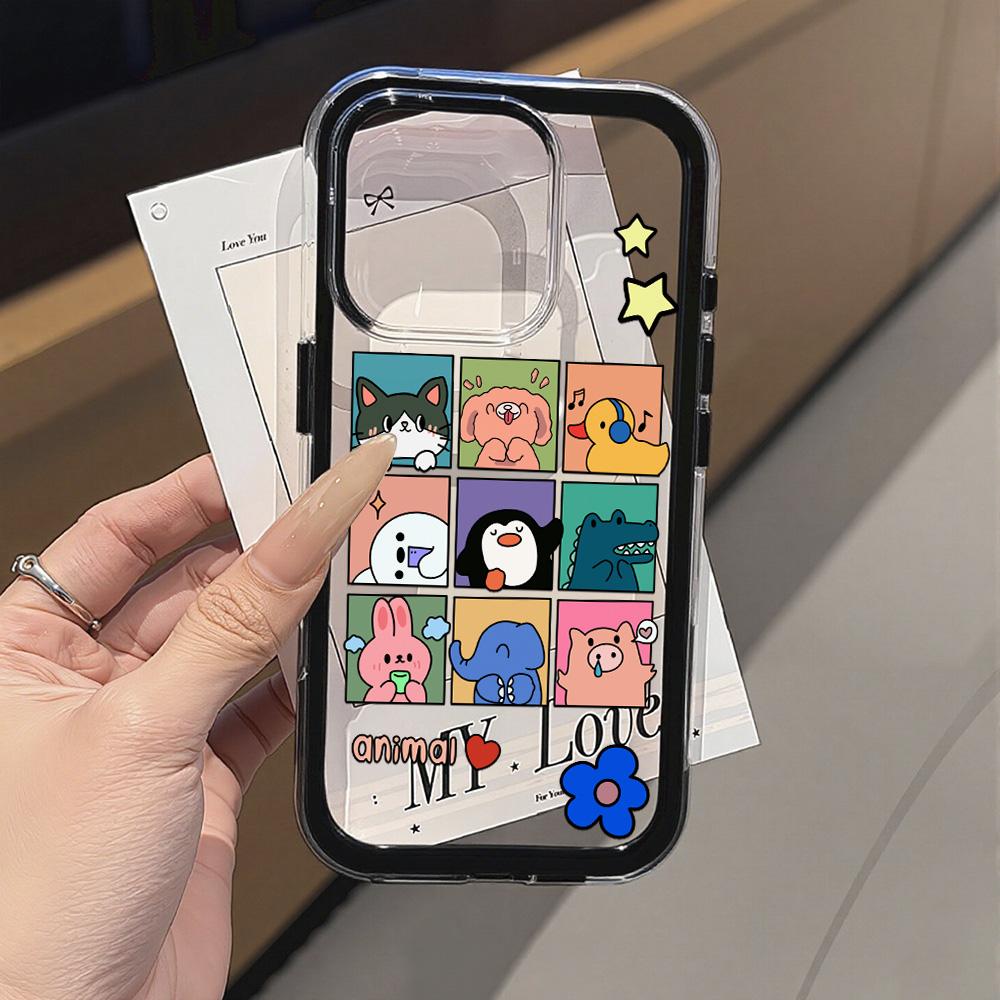Painted Phone Case for iPhone 17 11 12 13 14 15 16 iPhone 17 12 13 14 15 16 Pro 17 12 13 14 15 16 Pro Max High Quality Painted Animal Cute Phone Case
