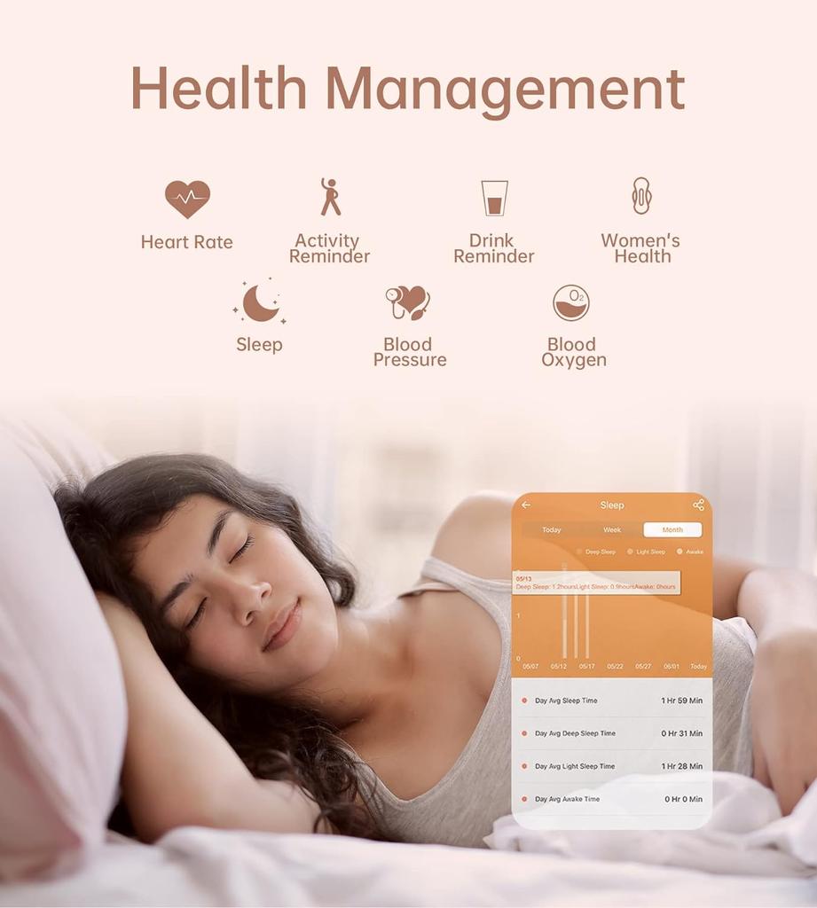 SACOSDING часы женские умные часы 1,32 дюйма полноэкранный сенсорный DIY лицо сердечного ритма фитнес-трекер спортивные часы для Android IOS новые часы женский подарок