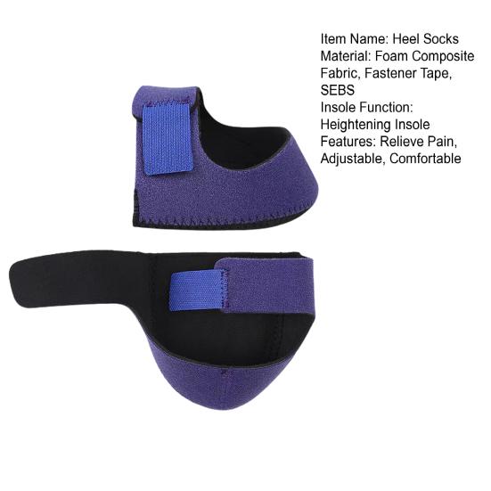 2 пары гелевых пяток, снимающих боль, дискомфорт при ходьбе, регулируемые удобные носки на каблуке, унисекс