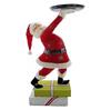 Nikitas Santa Dessert Table Fruit Plate Double Cake Stand Holiday Party Candy Plate Snack Tray Christmas Decoration