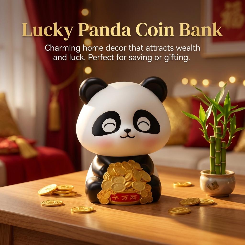 Solar Powered Panda Car Decoration with Nodding Feature for Dashboard or Office Desk