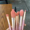 8шт мини-кисти для макияжа для начинающих матовая деревянная ручка портативная мягкая кисть