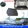 Коврик для багажника Range Rover L405 2018 2012~2024 Vogue 2013 2014 Автомобильный коврик для багажника на заднюю панель багажника Подкладка на заказ Подкладка Аксессуары