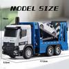 1/50 Pneumatic Lift Truck Alloy Car Model Diecast Car Sound Light Car Lovers Collection Kids Birthday Gift Metal Boys Toys