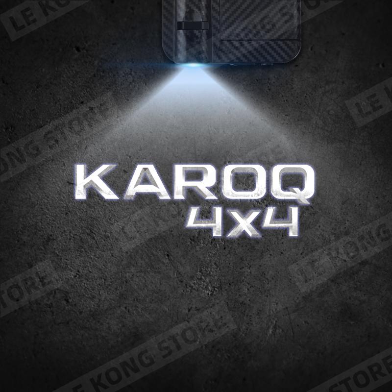 ZDVK6 For Skoda Octavia Superb Karoq 4X4 Emblem Car Door Light Welcome Wireless Laser Projector Auto Decoration HD LED