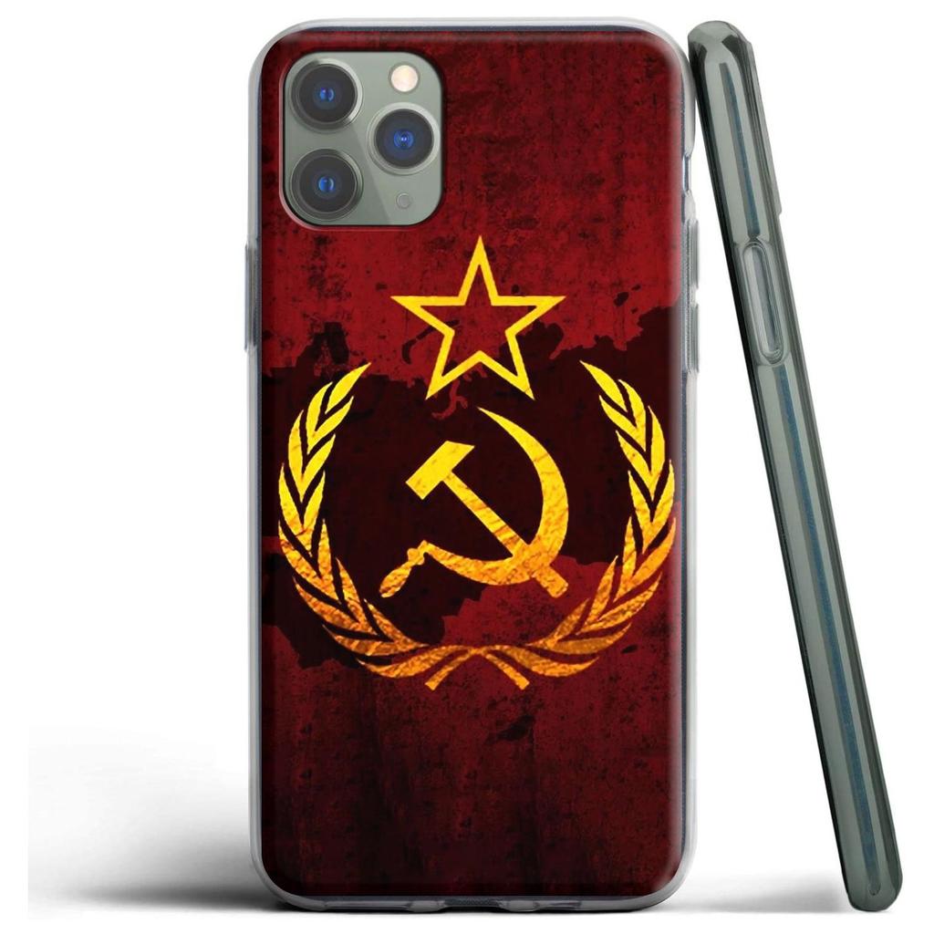 Силиконовый чехол «Советский Союз» для Apple iPhone 12 Mini 11 Pro SE XS X XR Max 8 7 6S 6 Plus 5S