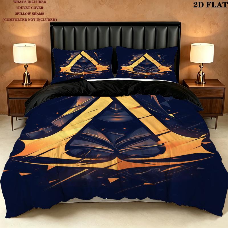 Assassins Valhalla Bedding Quilt Set Quilt Cover Pillowcase Home Decoration Birthday Gift (1 * duvet cover + 2 * pillowcase, without core)