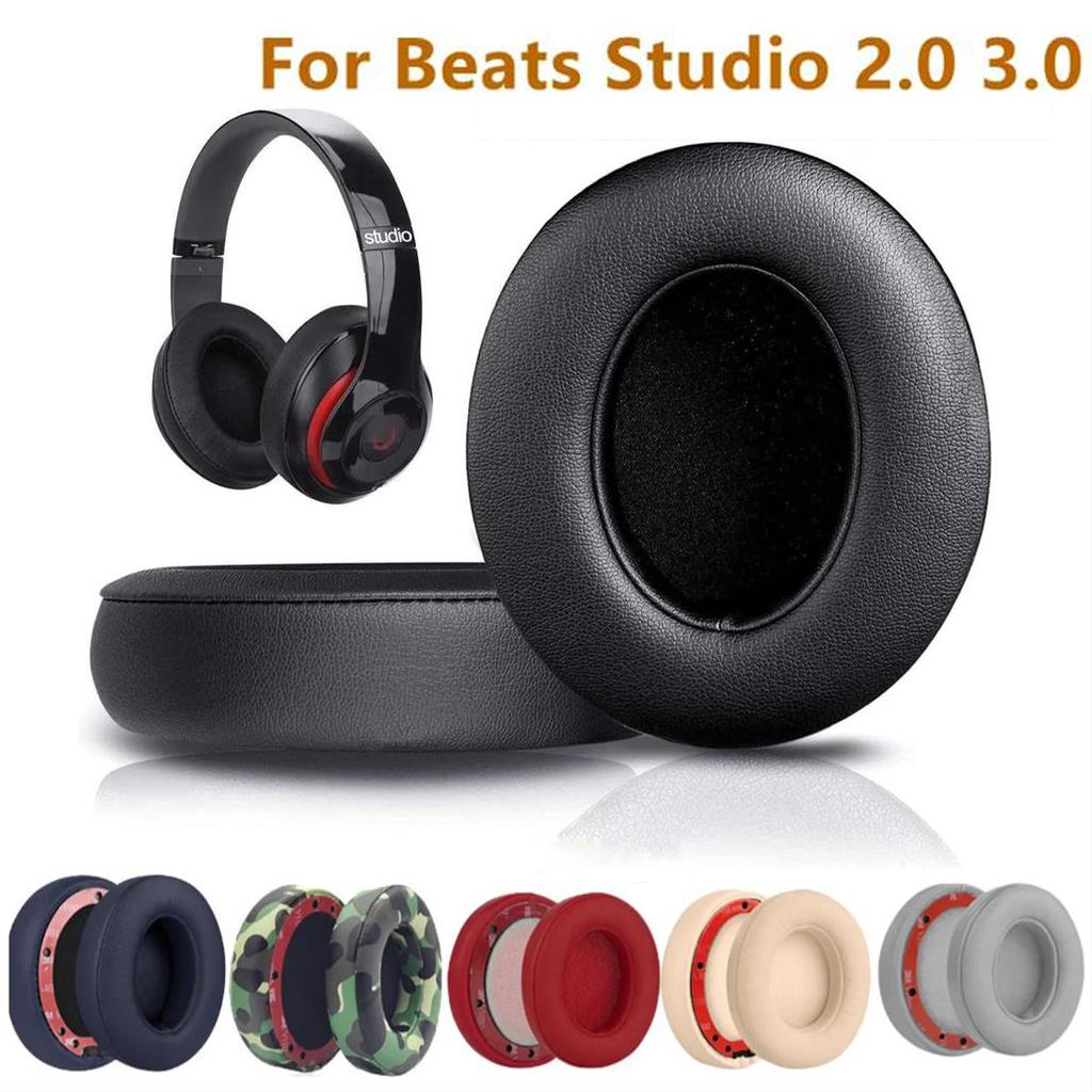 For Beats Studio 2.0 Studio 3.0 Wireless and Wired Headphone Replacement Ear Pads Cushions Ear Pads Protein Leather B0500 B0501