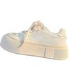 Shell head board shoes women's platform heightening white shoes 2024 spring new shoes versatile niche trendy casual women's shoes