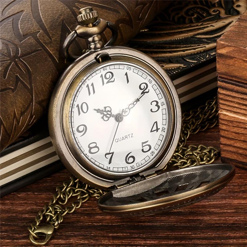 Vintage Bronze Pocket Watch,Thank You for Being a Part of Our Special Day , Precise Quartz Movement Watch Gift for Groomsmen