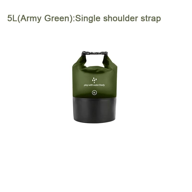 PVC Waterproof Dry Bag 2L/5L/10L/20L Outdoor Diving Foldable Man Women Beach Swimming Bag Rafting River Ocean Backpack