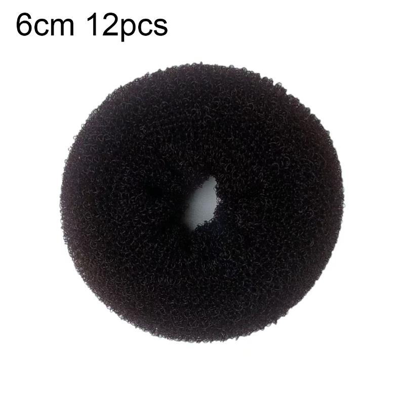 12 шт./комплект Пластина для пучка волос Бублик для волос Формирователь пучка волос Валик DIY Магическая эластичная поролоновая губка Инструменты для укладки волос Принцесса Аксессуары для волос S/M/