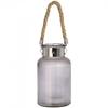 Decorative Frosted Glass Jar With Rope Detail