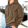 Hooded Sweater Men's Spring and Autumn Pullover Solid Color Casual Sports Loose Trend Long Sleeves
