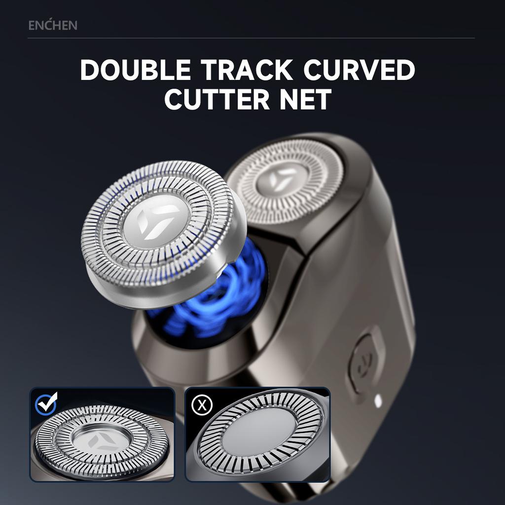 Xiaomi ENCHEN Mini 6 Триммер для бороды Мини-бритва Профессиональная 2D бритва для лица Водонепроницаемая бритвенная машинка Возвратно-поступательная бритва