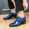 New Designer Men Mirror Leather Patchwork Wedding Party Dress Casual Shoes Male Formal Footwear Sapatos Tenis Masculino