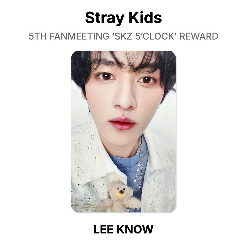 Stray Kids 5-я фан-встреча ‘SKZ 5’CLOCK’ Награда Официальная фотокарточка