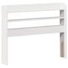 VidaXL Tête de lit avec étagères blanc 90 cm bois massif de pin, tête de lit en bois, tête de lit avec rangement, tête de 850963