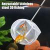 Aquarium Fish Net with Extendable Handle Telescopic Mesh Net for Fish And Shrimp Catching Debris Cleaning Tool for Fish Tank Pond Creek
