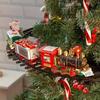 Christmas Electric Train Set, Toy Track Car with Music, Santa Claus Round Rail Train Toys, Christmas Tree Decoration