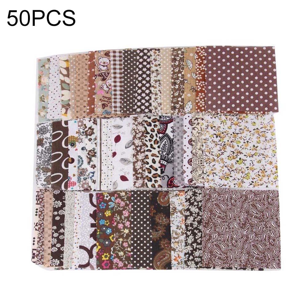 Белый медведь 30/50 шт. 10 см x 10 см цветочный принт DIY Лоскутная ткань Швейный материал для квилтинга