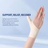 Thumb Tendon Support Brace with Spring Strip, Adjustable Compression Wrap for Tendonitis, Sprain and Mouse Hand Relief, S/M Left and Right