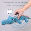 Bite Resistant Pet Crocodile Toy Animal Shape Plush Squeaky Toy Pet Plush Toy  Training