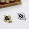 1 Pair Cross Shield Business Suit Shirt Collar Lapel Pin Brooch Tips Men Jewelry