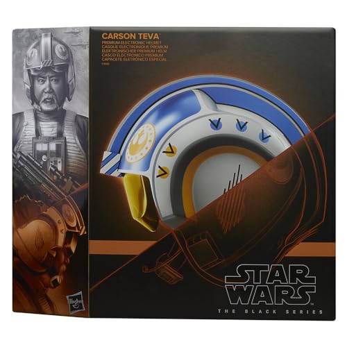Hasbro Звездные Войны Черная Серия Карсон Тева Электронный Шлем со Светодиодами и Звуковыми Эффектами F9180