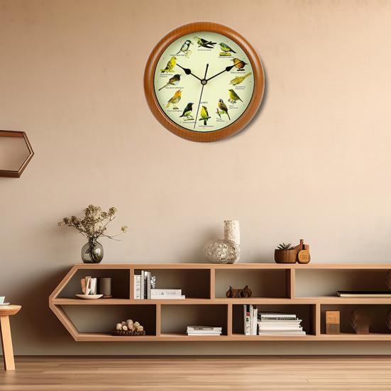 Настенные часы с поющими птицами, бесшумные, не тикающие, на батарейках, широкое применение, декоративные часы, круглые, современные настенные часы
