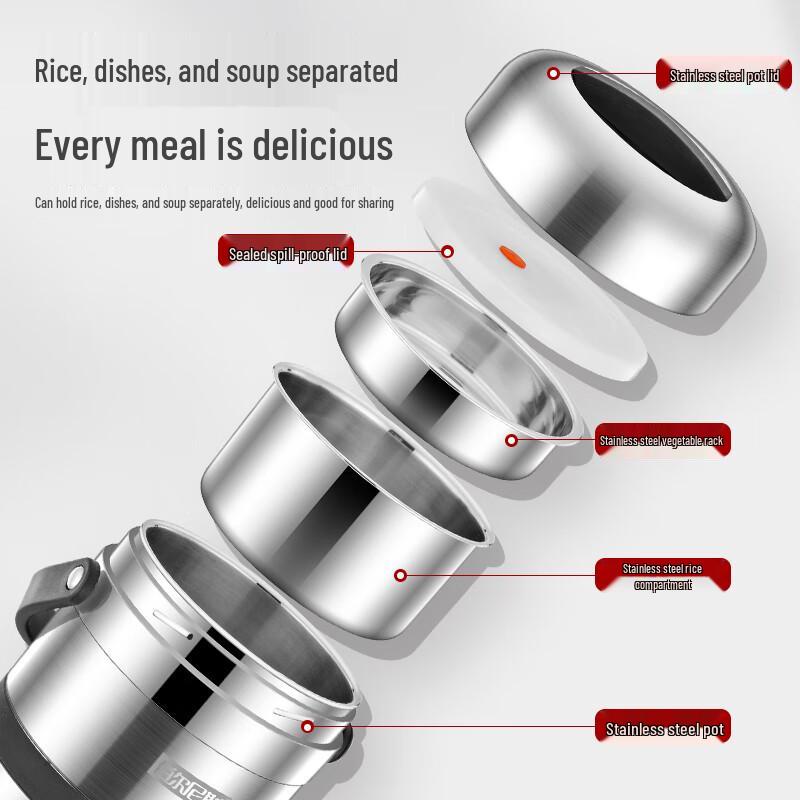 BENS 1.8L 304 SS Insulated Lunch Box