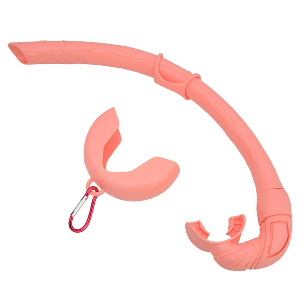Silicone Snorkel Tube Roll Up Snorkel with Storage Case Diving Snorkel Foldable Snorkel for Snorkeling Freediving